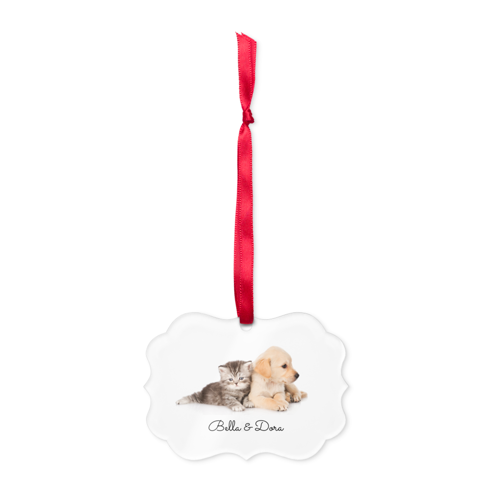 Acrylic ornament (custom photo and text) P0000002