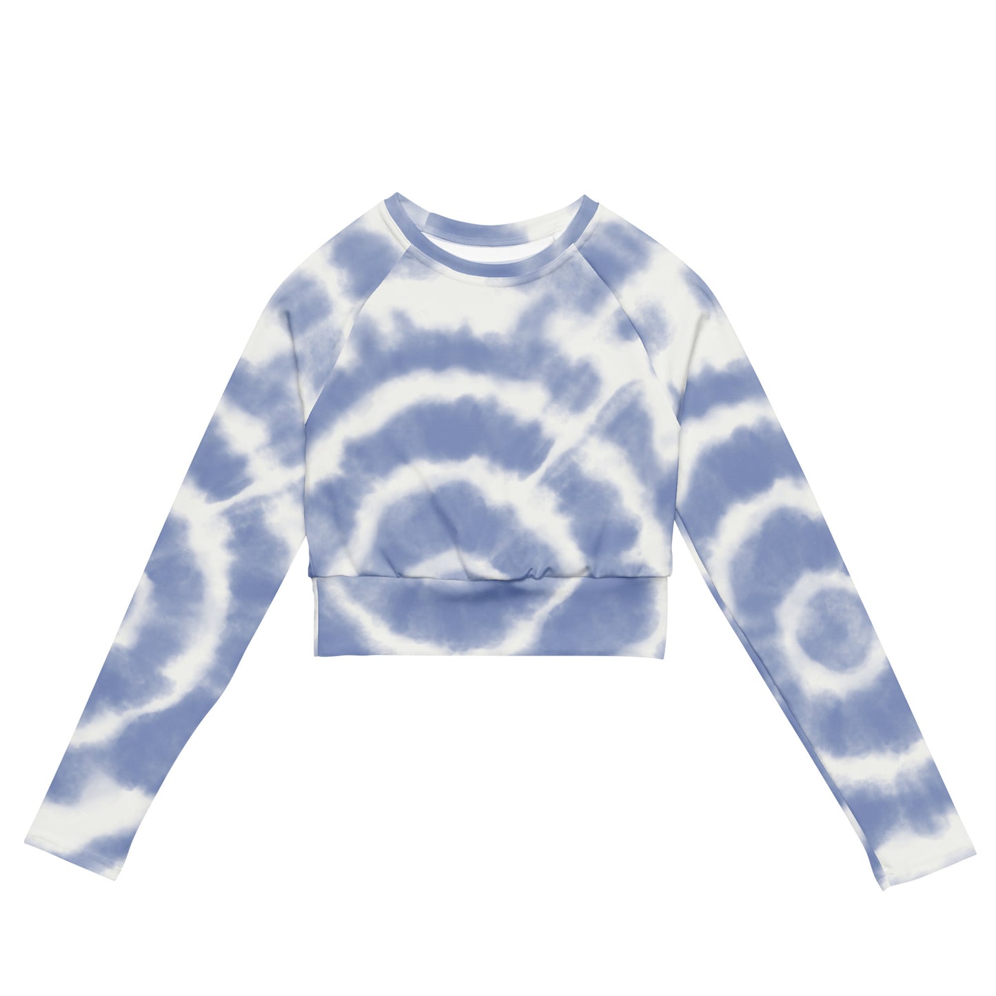 Recycled long-sleeve crop top