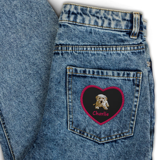 Personalized Embroidered patches (custom photo and text) P0000004