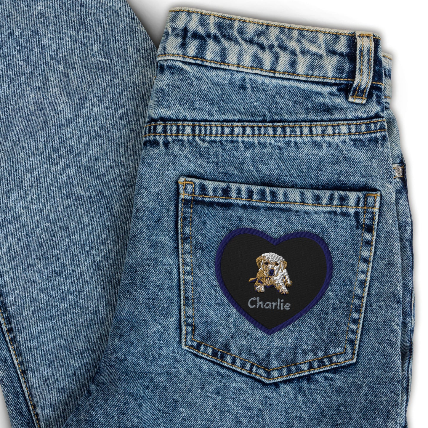 Personalized Embroidered patches (custom photo and text) P0000005